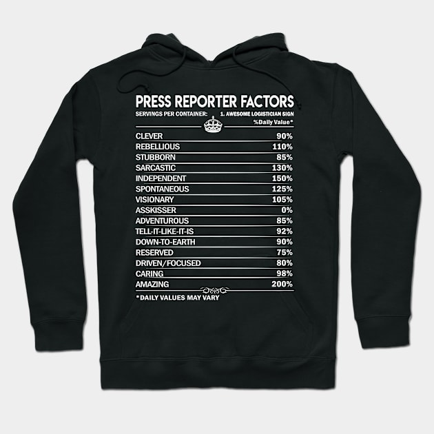 Press Reporter T Shirt - Press Reporter Factors Daily Gift Item Tee Hoodie by Jolly358